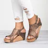 Vrouwen sandalen wiggen schoenen vrouwen hoge hakken sandalen met platform schoenen vrouwelijke wig hakken peep teen vrouwen zomer schoenen