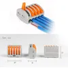 Freeshipping 100pcs 5pin Mini Wire Connectors Universal Compact Wiring Connector Push-In Terminal Block PCT