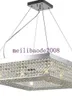 Nowoczesny Minimalistyczny LED Sufit Lampy Kryształowe Wiszące Lampa Kwadratowy Salon Lamparas Restauracja Sypialnia Lampa Home Myy