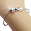 Brilliant Bow Armband med Clear CZ 100 925 Sterling Silver Fine Jewelry 60082863003939