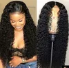 Short Lace Frontal Wigs for Black Women Brazilian braided wig deep wave Glueless Human Curly with Baby 150 Density Front diva15164274