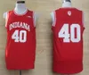 NCAA University Indiana Hoosiers Oladipo Thomas Victor Isiah Cody Zeller 40 Red White Ed College Basketball Jerseys