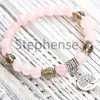 Bracelet à Quartz Rose MG0641, offre spéciale, qualité A, Quartz fumé, énergie, arbre de vie, breloque, Yoga Mala, offre spéciale