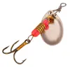 10 unids / lote 10 colores mezclados 6 cm 3.5g Spinner Metal Baits Seures 6 # gancho de pesca de gancho Fishhooks Pesca Tackle Accesorios D-001