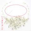 US Warehouse Trendy Alloy Flower Bridal Headband Prom Tiara Wedding Hair Accessories Handmade Hair Vine Crystal Headband Bride Hair Jewelry