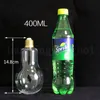 LED Bulb Water Bottle Plastic Lamp Milk Juice Disposable Leak-proof Cup With Lid Bar Cups OOA7048-6