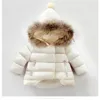 Retail 9 colors kids winter coats boys girls luxury designer thicken cotton-padded down coat infant baby girl jacket hooded jackets outwear
