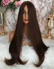 Kosher Wigs 12A Grad Brown Color 4 Finest Malaysian Virgin Human Hair Silky Straight 4x4 Silk Base Jewish Wig Fast Express Deliv1445503