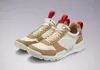 Bästa 2017 Autentiska Tom Sachs X Mars Yard 2,0 Ts Män Kvinnor Running Skor Natural Sport Red Maple Joint Limited Sneakers Sports AA2261-100