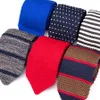 Mężczyzna krawat dzianiny dzianiny rozrywki paski tkane wiązki moda krawaty dla mężczyzn klasyczny projektant akcesoria Cravatowe koszula skinny krawat