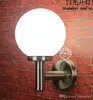 LED Outdoor Wall Light Ze Stali Nierdzewnej I Akrylowa Okrągły Wodoodporna Lampa Ścienna Ogród Willa Gate Balkon Dostępny