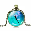Outdoor Dragonfly Time Gemstone Glass Hanger Ketting Sieraden Dan547 Mix Order Pendant Necklaces