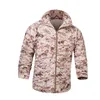 Moda - Kurtka cienka szczupła z długim rękawem Kamuflaż Kurtki wojskowe Wiatrówka Zipper Outwear Army Marka Odzież Rozmiar S-4XL