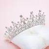 New Crystal Rhinestone Crown Red Silver High Quality Vintage Wedding Bridal Accessory Crystal Bridal Tiara Classic Prom Party Hair6847830