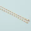 2mm Slim Women Men 585 Rose Gold Kolor Naszyjnik Łańcuchy Link 59 cm Factory Jewelry1423372