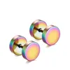 Colorful Stainless Steel Barbell Ear Stud Body Dumbbell Earrings Body Piercing Jewellery For Men and Women