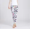 Pantalons de Yoga unis pantalons de sport imprimés montrent des pantalons fins et des vêtements de fitness de course à haute élasticité sous-vêtements féminins