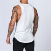 Zomer Men039s Tank Tops Blank Katoen Losse Tank Top Heren Singlet Heren Effen Bodybuilding Fitness Actief Mouwloos Vest Groothandel2256712