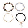 5 Colors Multilayer Beadsed Elegant Temperament Bracelet for Woman Party Jewelry