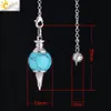 Equilíbrio Reiki Natural Stone Cristal Red Ágatas Dowsing Pendulum Circular Cone Encantos Pingente para Homens Mulheres Adivinha 2019