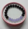 2020 Aquamarine Quartz Lava Yoga Bracelet Healing Crystals Wrist Mala Bead