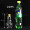 LED Bulb Water Bottle Plastic Lamp Milk Juice Disposable Leak-proof Cup With Lid Bar Cups OOA7048-6