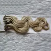 Malaysische Körper-Wvae-Haar-Micro-Loop-Echthaarverlängerungen 100 g/Stück, 100 % menschliche Mikroperlen-Verbindungen, maschinell hergestellte Remy-Haarverlängerung