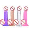 Women Long Butt Plug Crystal Large Simulation Penis Dildos Adult Products Wholesale Can Be Customized Big Dildo