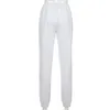 Mulheres Pants Branco labareda de fogo impresso de Streetwear Pants Mulheres Fashioon Estilo Elastic cintura alta Sweatpants Calças largas Verão Outono