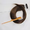 1g streng 100g braziliaanse itip menselijk prebonded hair extensions maagd niet remy menselijk haar braziliaanse steil donkere kleur keratine haar