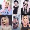 Pink Bobo Wig Short Hair Straight Wigs Caps Factory بالجملة