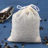 20pcs/Lot Empty Tea Bags with String Teaware Filter for Herb Loose Tea Soup Flavoring Cooking Teabags Kitchen Accessaries