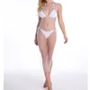 Sarongs Meihuida Women Bikini Bling Crystal Cover Up Tops Sexy Fishnet Hollow Out Przejdź przez S pływające z rękawów o szyku.