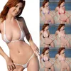 Bikini Mayo Düşük Bel Mayo Kadınlar Seksi Mikro Mini Bikini Tanga Iç Çamaşırı G-String Sutyen 2 Adet Mayo Pijama Strappy Bikini setleri