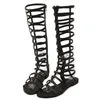 Hot Sale-Ndals Women Knee High Sandals Roma Aberto dos dedos do pé de verão para mulheres;S1203106656906