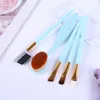 5pcs fibre de fibre artificielle pinceaux de maquillage or rose bleu violet brosse à la main pinceau multifonctionnel outils de beauté expédier gratuitement 20set