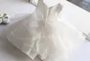 High Quality Jewel Organza Flower Girl Dresses A Line Tea-Length Kids Girls Pageant Vintage First Communion Holy Dresses With Crystals
