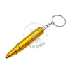 Gold Small Bullet Shape Smoking Pipe With Key Chain Creative Brass Tobacco Herb Pipe Metal Disguise Herbal Smoking Water Pipe Acce8938500