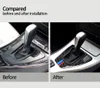 Автомобильная внутренняя центр центра управления шестерними наклеек панели наклейки LHD RHD Carbon Fibre Accessories для BMW E90 E92 E93 3 Series201Z