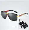 Lux-Eyevo Design Men Classic Retângulo Polarized óculos de sol para dirigir Proteção UV400