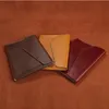 GNEUINE LEATHER A4 File Business Clutch Bags Mapp Mappen med stor kapacitet Kohude Hud Portefullen hela280L