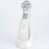 Ny EMS RF Skin Device LED Beauty Instrument Ultraljuds ansikte Massager Anti-Aging LCD