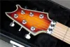 Floyd Rose Sunburst Electric Guitar مع Maple Fingorboardblack Hardcasecan يتم تخصيصه كطلب 5810026