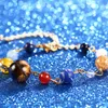 Fashion-jewelry eight planet ball beaded bracelets natural agate bracelets special wholesale for wome0n hot fashion