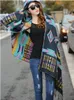 Fashion-shion Fringe Ethnic Geometric Women Batwing Cape Poncho Knit Top Cardigan Sweater Coat Hip Scarf Shawl Free Shipping
