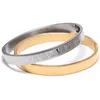 bedelarmband manchet roestvrijstalen armbanden armbanden goud vrouwen menloveopening armbanden mannen sieraden Romeinse cijfers bangle14803611