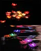 Diametro festivo 18 cm LED Lampada di loto in piscina d'acqua galleggiante colorata cambiata che desidera lampade luminose Lanterne per la decorazione del partito XB1