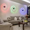 Modern LED Ceiling Lights 3W RGB Wall Sconce Living Room Porch Entrance Light Fixture Bar Hotel Aisle Corridors Spotlight