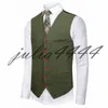 2019 Bristish Green mariage marié gilets laine Plaid gilets marié gilet hommes costume gilet bal mariage gilet grande taille