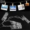 LED String lights decoration Card Photo Clip Holder Fairy Garland lamp For Christmas New Year Wedding Party Battery holiday lamp